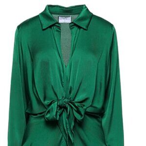 RUNAWAY THE LABEL - RUBY SHIRT DRESS IN EMERALD Size US 8
